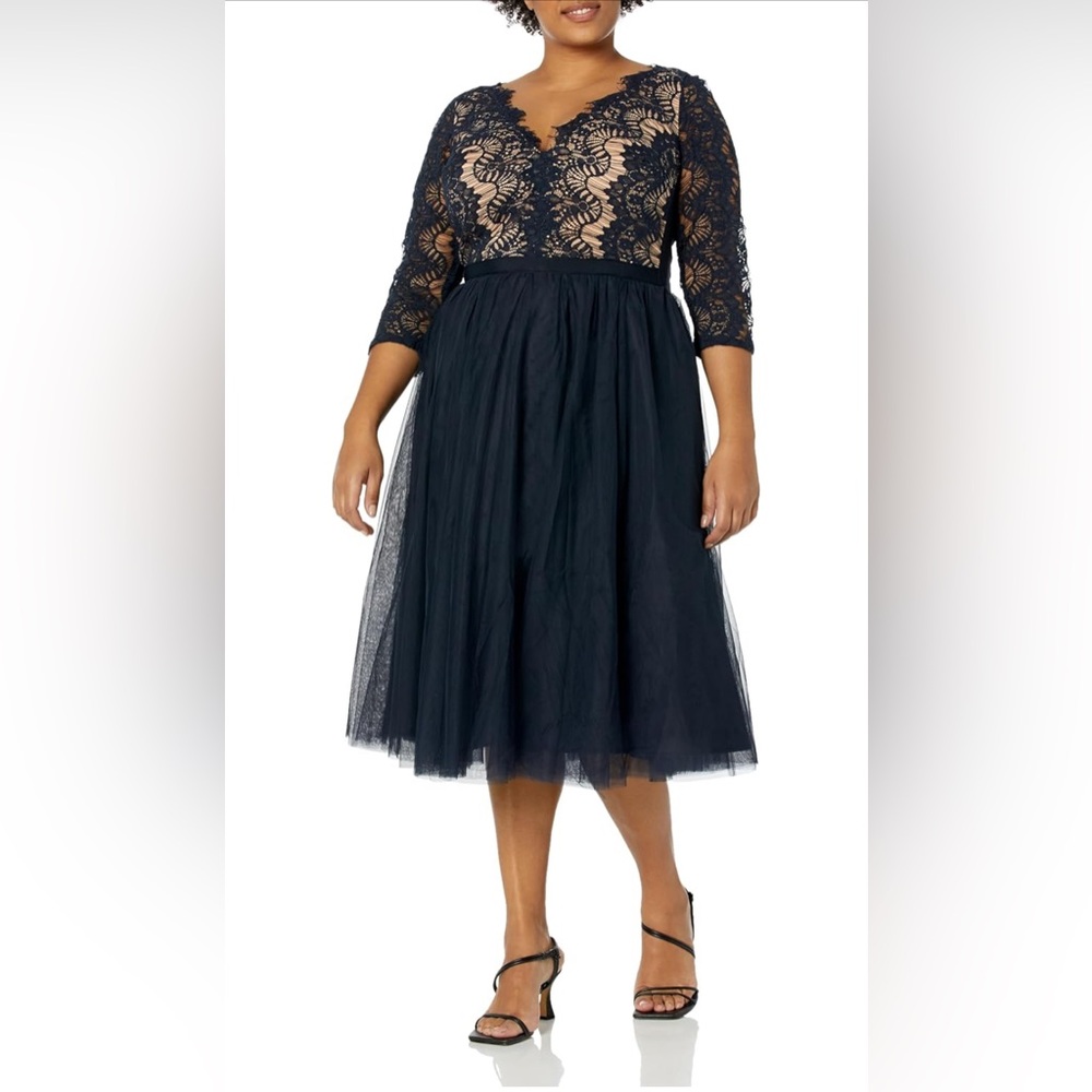CITY CHIC Women's Plus Size Dress Beauty E/S Ff